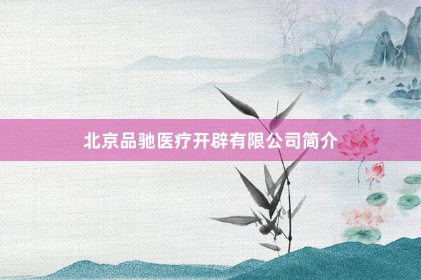 北京品驰医疗开辟有限公司简介